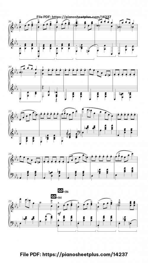 Grande Valse Brillante in E-flat major, Op. 18 - Piano Sheet Music – Free PDF Download 20 Grande Valse Brillante in E-flat major, Op. 18 piano sheet music free pdf