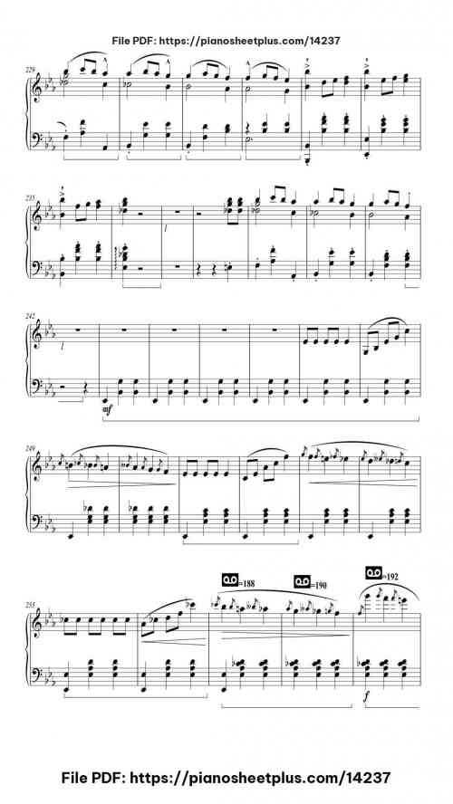 Grande Valse Brillante in E-flat major, Op. 18 - Piano Sheet Music – Free PDF Download 21 Grande Valse Brillante in E-flat major, Op. 18 piano sheet music free pdf