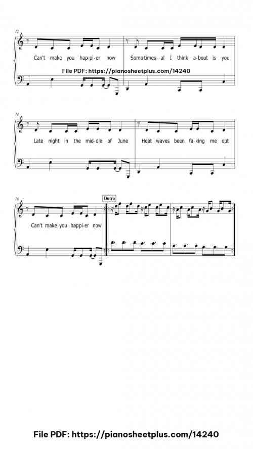 Heat Waves - High-Quality Piano Sheet Music (Free PDF) 4 Heat Waves piano sheet music free pdf