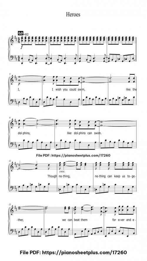 Heroes by David Bowie Level Beginner 10 Heroes by David Bowie Level Beginner