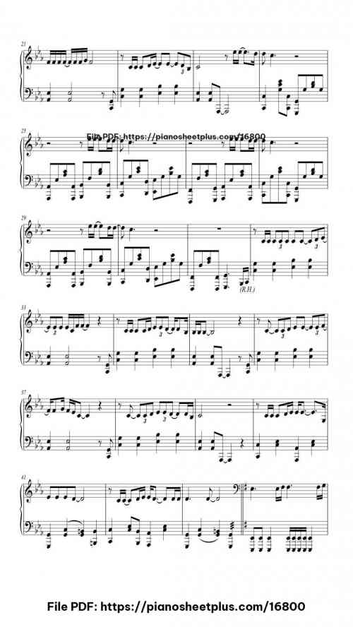High hopes by Pink Floyd Level Mid-Advanced 5 High hopes piano sheet music free pdf