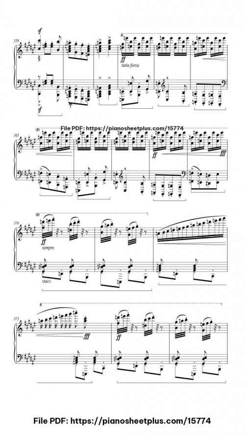 Hungarian Rhapsody No. 2 in C-sharp Minor, S.244/2 by Franz Liszt Level Professional 38 Hungarian Rhapsody No. 2 in C-sharp Minor, S.244/2 piano sheet music free pdf