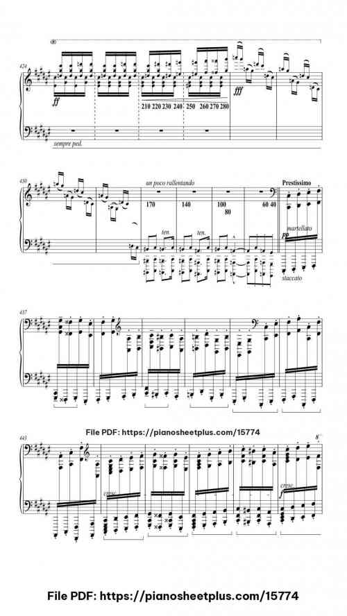 Hungarian Rhapsody No. 2 in C-sharp Minor, S.244/2 by Franz Liszt Level Professional 41 Hungarian Rhapsody No. 2 in C-sharp Minor, S.244/2 piano sheet music free pdf