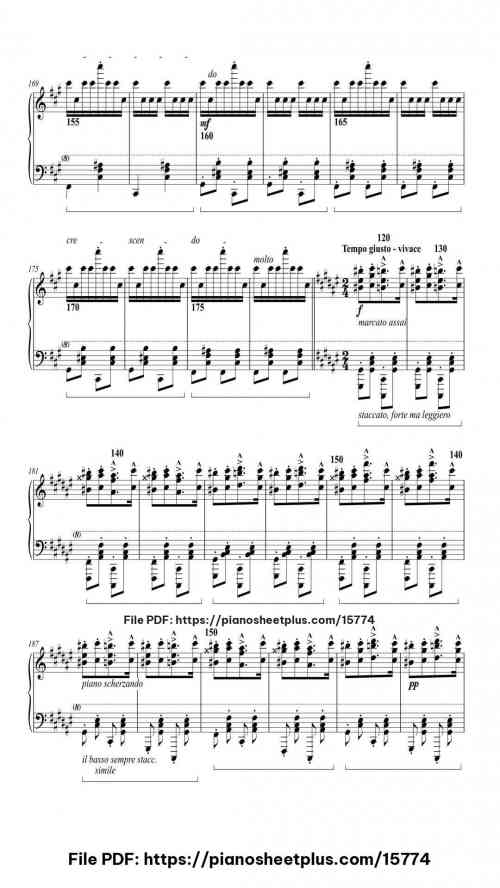 Hungarian Rhapsody No. 2 in C-sharp Minor, S.244/2 by Franz Liszt Level Professional 31 Hungarian Rhapsody No. 2 in C-sharp Minor, S.244/2 piano sheet music free pdf