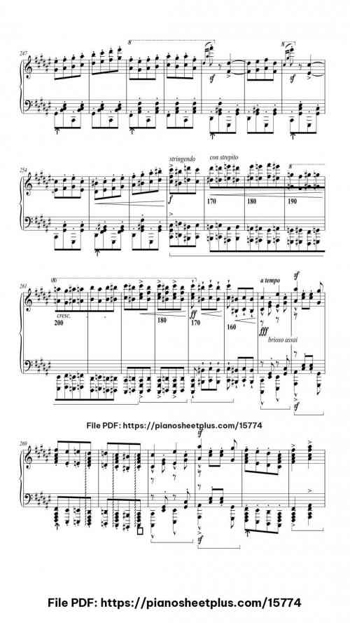 Hungarian Rhapsody No. 2 in C-sharp Minor, S.244/2 by Franz Liszt Level Professional 34 Hungarian Rhapsody No. 2 in C-sharp Minor, S.244/2 piano sheet music free pdf