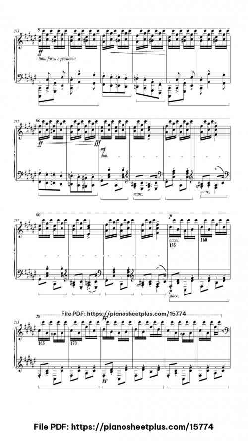 Hungarian Rhapsody No. 2 in C-sharp Minor, S.244/2 by Franz Liszt Level Professional 35 Hungarian Rhapsody No. 2 in C-sharp Minor, S.244/2 piano sheet music free pdf