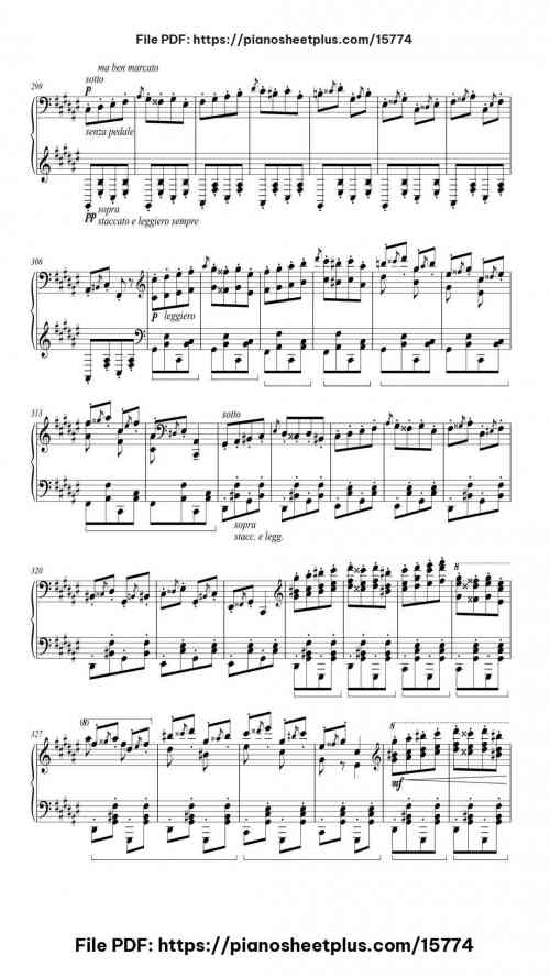 Hungarian Rhapsody No. 2 in C-sharp Minor, S.244/2 by Franz Liszt Level Professional 36 Hungarian Rhapsody No. 2 in C-sharp Minor, S.244/2 piano sheet music free pdf