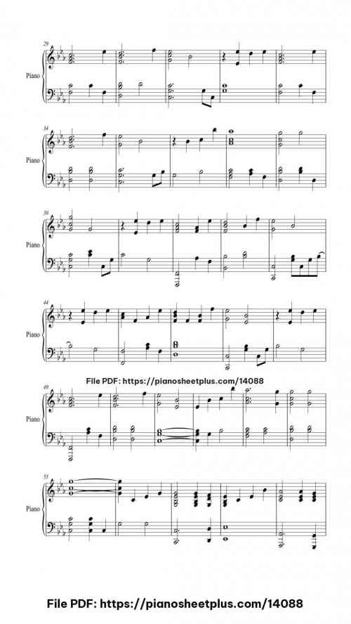 Hymn for the Weekend - Free Digital Piano Sheet (PDF) 9 Hymn for the Weekend piano sheet music free pdf