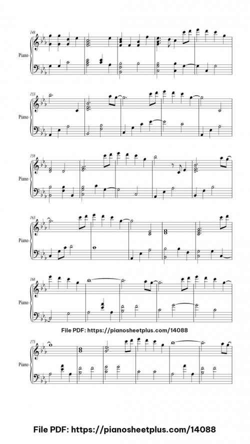 Hymn for the Weekend - Free Digital Piano Sheet (PDF) 13 Hymn for the Weekend piano sheet music free pdf