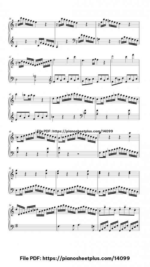 I. Allegro –Sonata No. 16 in C, K. 545 - Free Piano Score Sheet (PDF) 7 I. Allegro –Sonata No. 16 in C, K. 545 piano sheet music free pdf