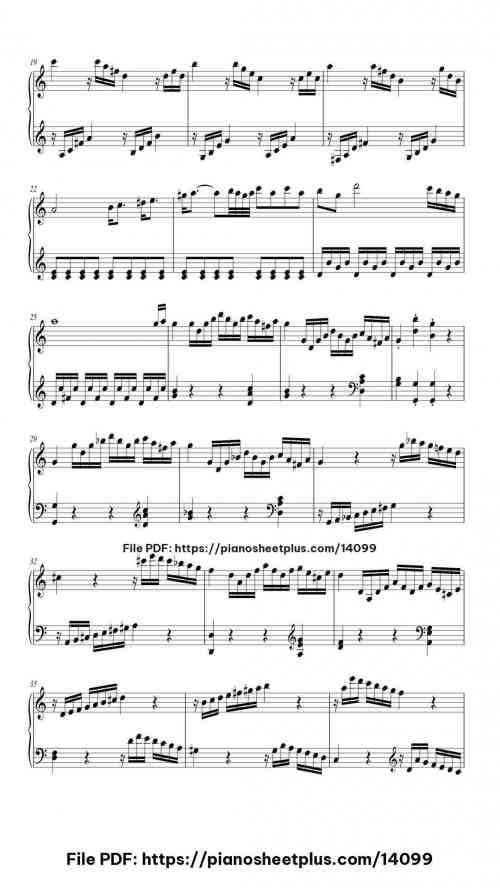 I. Allegro –Sonata No. 16 in C, K. 545 - Free Piano Score Sheet (PDF) 6 I. Allegro –Sonata No. 16 in C, K. 545 piano sheet music free pdf