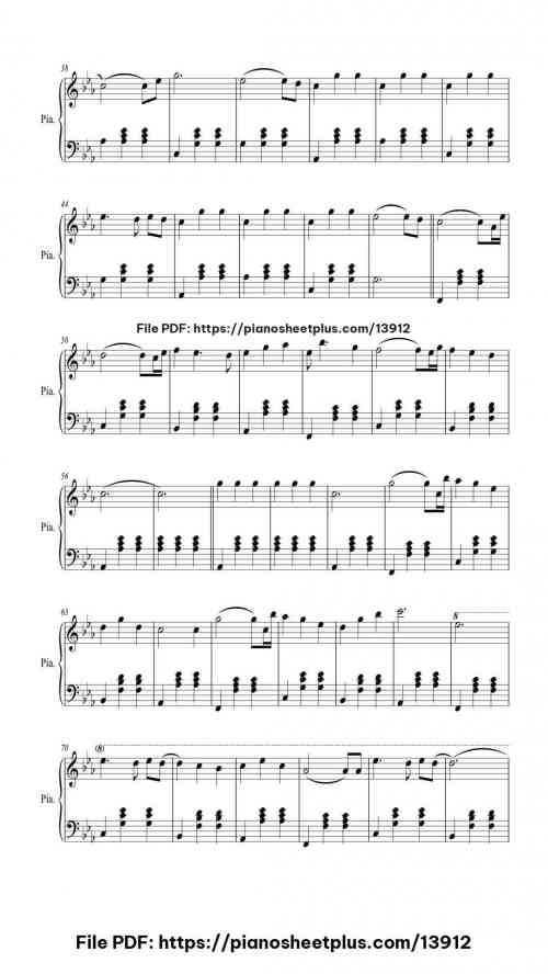Idea 22 - Free Piano Score Sheet (PDF) 5 Idea 22 piano sheet music free pdf