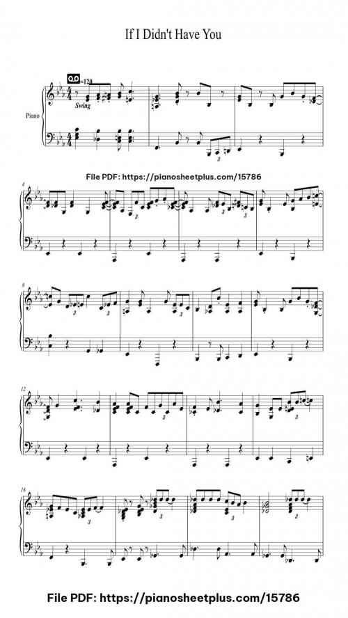 If I Didn't Have You by Randy Newman Level Intermediate 5 If I Didn’t Have You by Randy Newman Level Intermediate