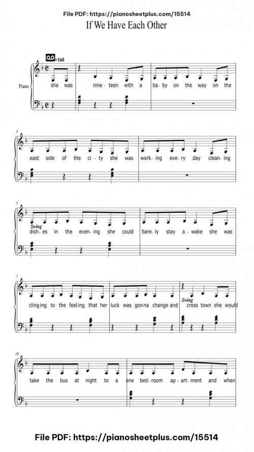 If We Have Each Other by Alec Benjamin Level Beginner 9 If We Have Each Other piano sheet music free pdf