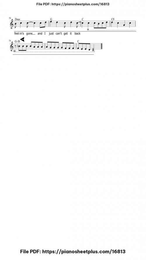 If You Could Read My Mind by Gordon Lightfoot Level Beginner 6 If You Could Read My Mind piano sheet music free pdf