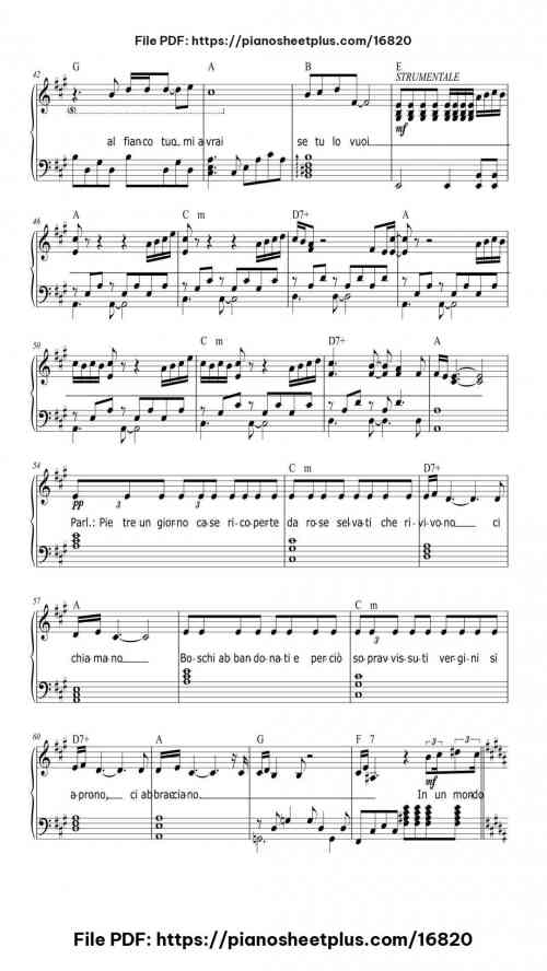 Il mio canto libero by Lucio Battisti Level Intermediate 10 Il mio canto libero piano sheet music free pdf