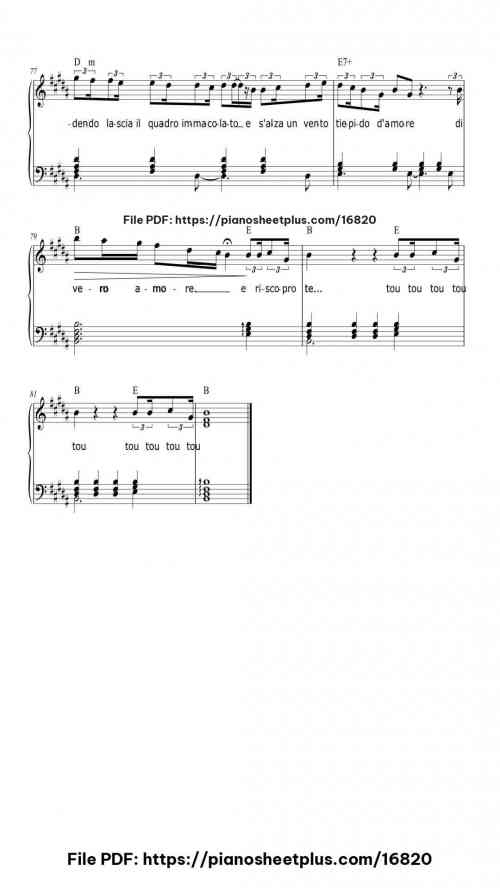 Il mio canto libero by Lucio Battisti Level Intermediate 12 Il mio canto libero piano sheet music free pdf