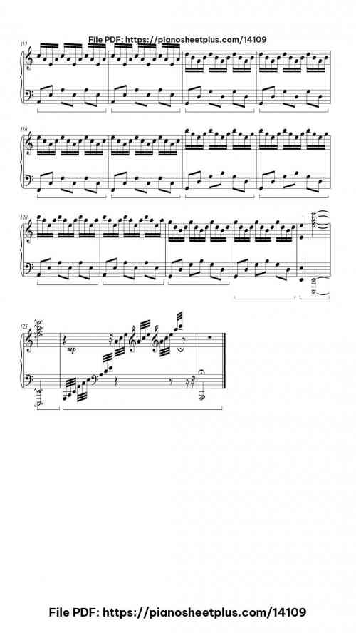 Interstellar Theme and Variations - Free Piano Sheet Music PDF 8 Interstellar Theme and Variations piano sheet music free pdf