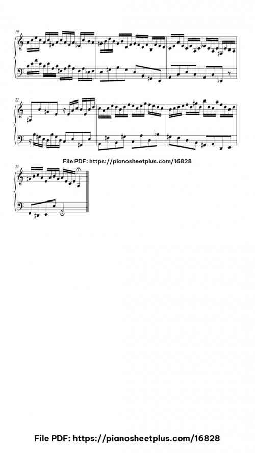 Invention No. 13 in A Minor, BWV 784 by Johann Sebastian Bach Level Beginner 4 Invention No. 13 in A Minor, BWV 784 piano sheet music free pdf