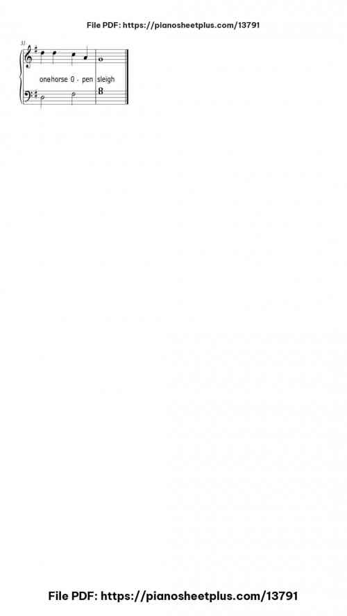 Jingle Bells - Piano Sheet Music – Free PDF Download 4 Jingle Bells piano sheet music free pdf