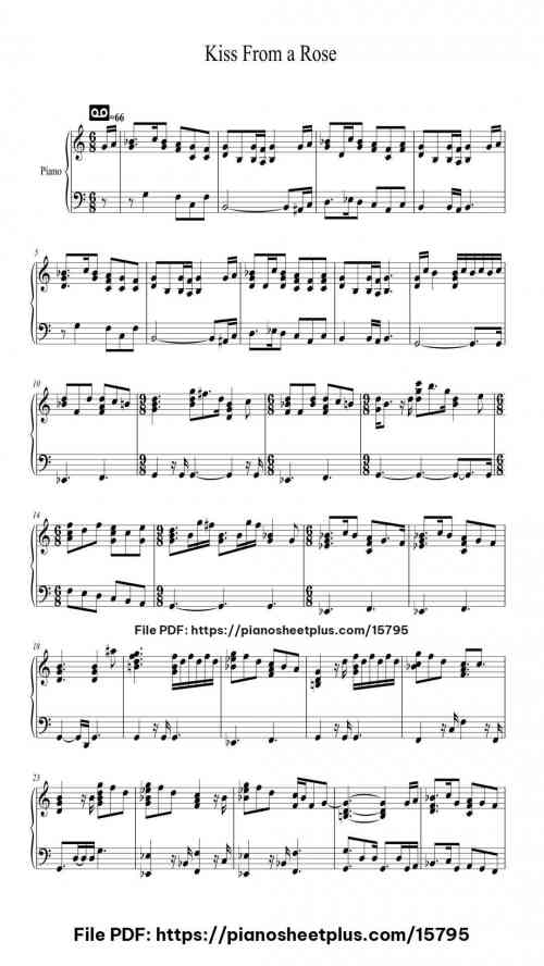 Kiss From a Rose by Seal Level Intermediate 4 Kiss From a Rose piano sheet music free pdf