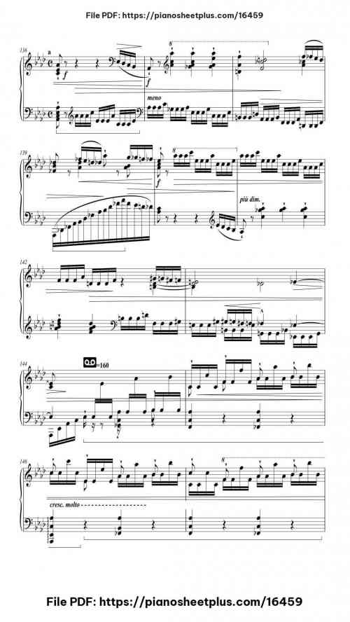 La Campanella in G-sharp Minor, S. 141/3 by Franz Liszt Level Mastery 27 La Campanella in G-sharp Minor, S. 141/3 piano sheet music free pdf