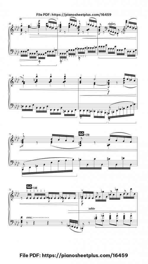 La Campanella in G-sharp Minor, S. 141/3 by Franz Liszt Level Mastery 20 La Campanella in G-sharp Minor, S. 141/3 piano sheet music free pdf