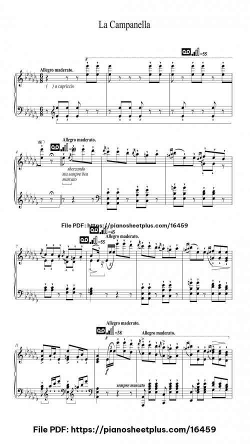 La Campanella in G-sharp Minor, S. 141/3 by Franz Liszt Level Mastery 52 La Campanella in G-sharp Minor, S. 141/3 by Franz Liszt Level Mastery