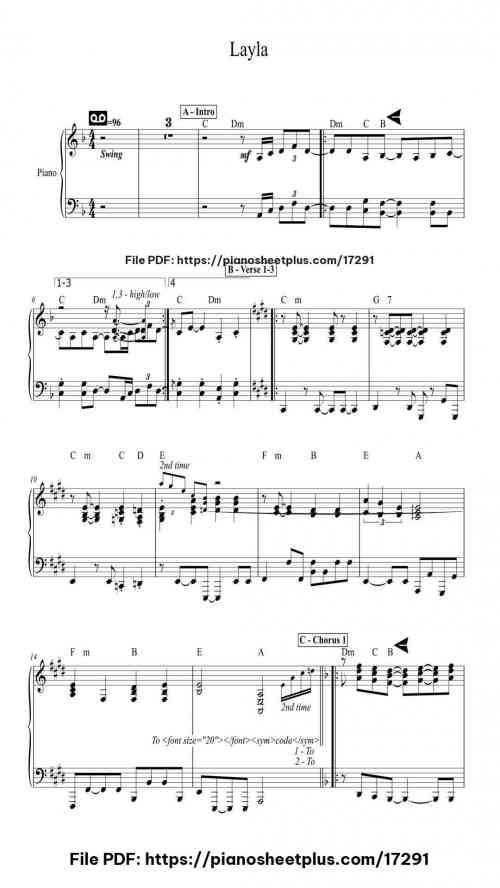 Layla by Eric Clapton Level Mid-Advanced 3 Layla by Eric Clapton Level Mid-Advanced