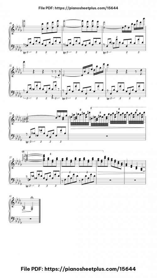 Lento placido – Consolation No. 3 in Db by Franz Liszt Level Intermediate 8 Lento placido – Consolation No. 3 in Db piano sheet music free pdf