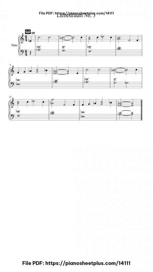 Liebestraum No. 3 - Free Piano Sheet Music for Solo (PDF) 45 Liebestraum No. 3 – Free Piano Sheet Music for Solo (PDF)