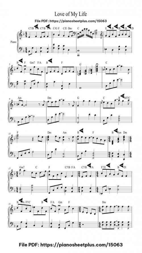 Love of My Life by Queen Level Intermediate 6 Love of My Life by Queen Level Intermediate