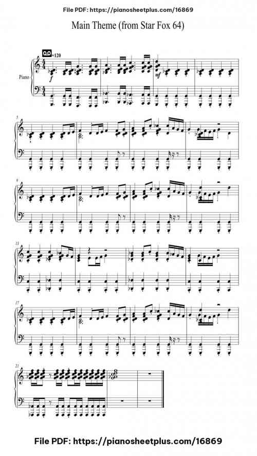 Main Theme (from Star Fox 64) by Koji Kondo Level Intermediate 6 Main Theme (from Star Fox 64) by Koji Kondo Level Intermediate