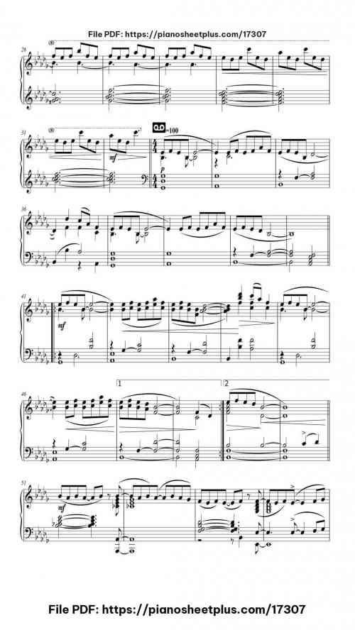 Merry Christmas, Mr. Lawrence by Ryuichi Sakamoto Level Mid-Advanced 7 Merry Christmas, Mr. Lawrence piano sheet music free pdf