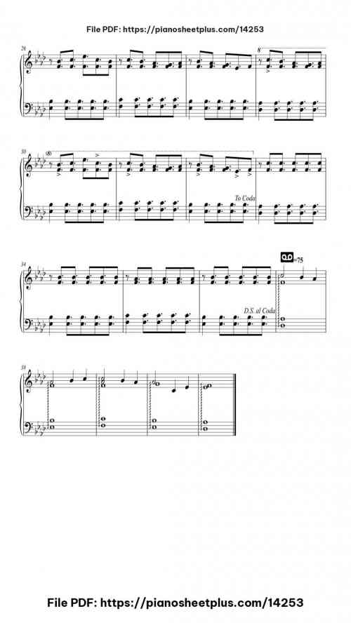 Merry Christmas Mr. Lawrence - Free Piano Sheet Music PDF 4 Merry Christmas Mr. Lawrence piano sheet music free pdf