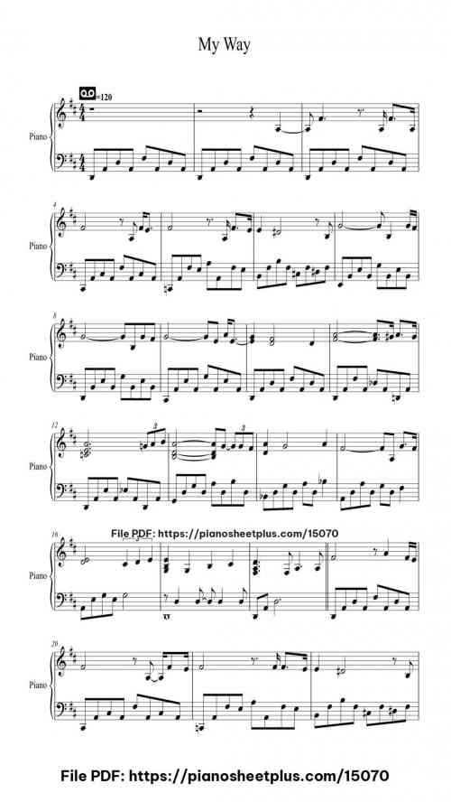 My Way by Frank Sinatra Level Intermediate 14 My Way by Frank Sinatra Level Intermediate