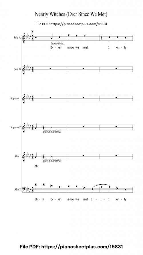 Nearly Witches (Ever Since We Met) by Panic! At the Disco Level Beginner 20 Nearly Witches (Ever Since We Met) piano sheet music free pdf