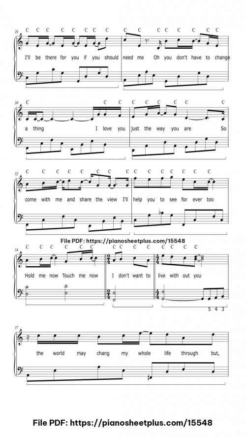 Nothing's Gonna Change My Love For You by George Benson Level Beginner 10 Nothing's Gonna Change My Love For You piano sheet music free pdf