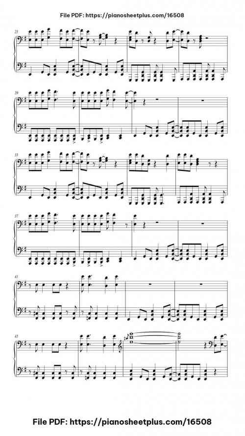 Personal Jesus by Depeche Mode Level Intermediate 7 Personal Jesus piano sheet music free pdf