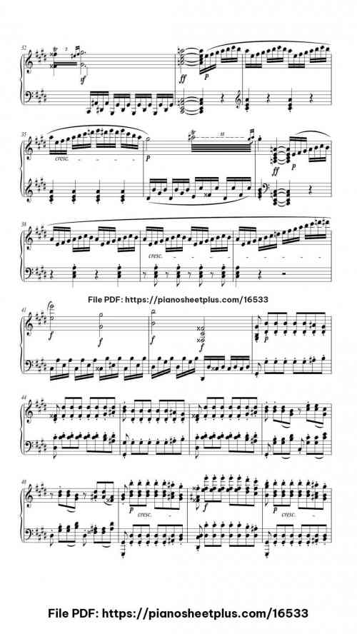 Piano Sonata No.14 in C-sharp Minor, Op.27 No.2 "Moonlight", III. Presto agitato by Ludwig van Beethoven Level Mastery 15 Piano Sonata No.14 in C-sharp Minor, Op.27 No.2 "Moonlight", III. Presto agitato piano sheet music free pdf