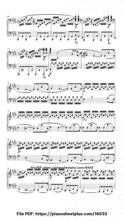 Piano Sonata No.14 in C-sharp Minor, Op.27 No.2 "Moonlight", III. Presto agitato by Ludwig van Beethoven Level Mastery 17 Piano Sonata No.14 in C-sharp Minor, Op.27 No.2 "Moonlight", III. Presto agitato piano sheet music free pdf