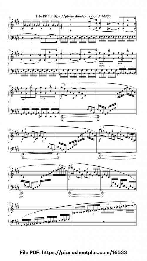 Piano Sonata No.14 in C-sharp Minor, Op.27 No.2 "Moonlight", III. Presto agitato by Ludwig van Beethoven Level Mastery 23 Piano Sonata No.14 in C-sharp Minor, Op.27 No.2 "Moonlight", III. Presto agitato piano sheet music free pdf