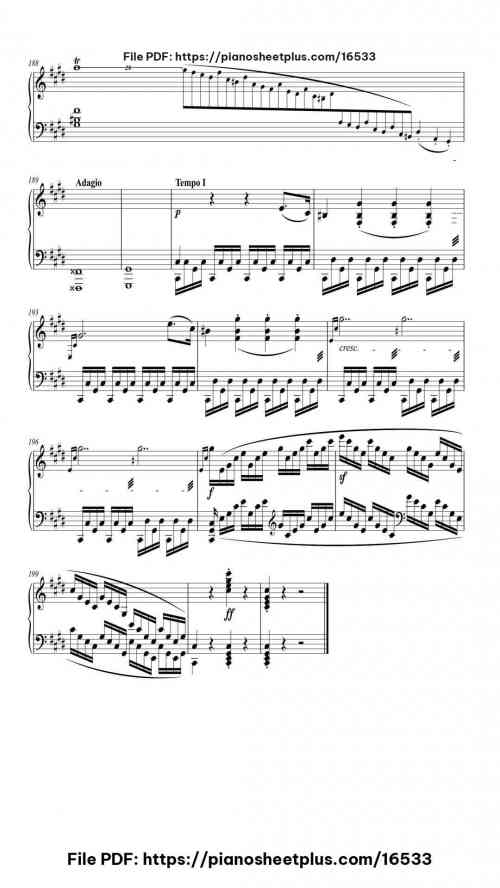 Piano Sonata No.14 in C-sharp Minor, Op.27 No.2 "Moonlight", III. Presto agitato by Ludwig van Beethoven Level Mastery 24 Piano Sonata No.14 in C-sharp Minor, Op.27 No.2 "Moonlight", III. Presto agitato piano sheet music free pdf