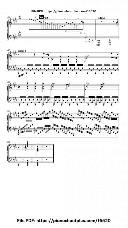 Piano Sonata No. 14 in C♯ Minor ("Moonlight")-III. Presto agitato by Ludwig van Beethoven Level Mastery 22 Piano Sonata No. 14 in C♯ Minor ("Moonlight")-III. Presto agitato piano sheet music free pdf