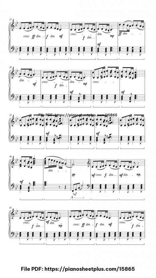 Pirates of the Caribbean Theme by Hans Zimmer Level Mid-Advanced 8 Pirates of the Caribbean Theme piano sheet music free pdf