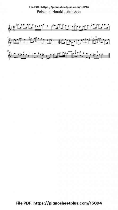 Polska e. Harald Johansson by Emerson Brooks Level Beginner 2 Polska e. Harald Johansson piano sheet music free pdf