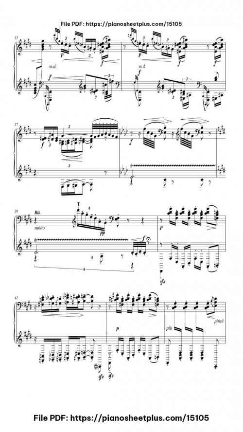 Pour les arpèges composés - Étude No. 11 by Claude Debussy Level Professional 17 Pour les arpèges composés - Étude No. 11 piano sheet music free pdf
