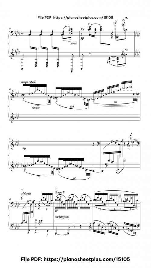 Pour les arpèges composés - Étude No. 11 by Claude Debussy Level Professional 18 Pour les arpèges composés - Étude No. 11 piano sheet music free pdf