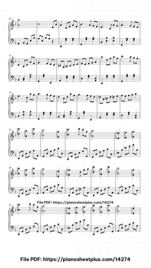 Promenade Dans Les Bois - Piano Sheet Music PDF – Printable 7 Promenade Dans Les Bois piano sheet music free pdf