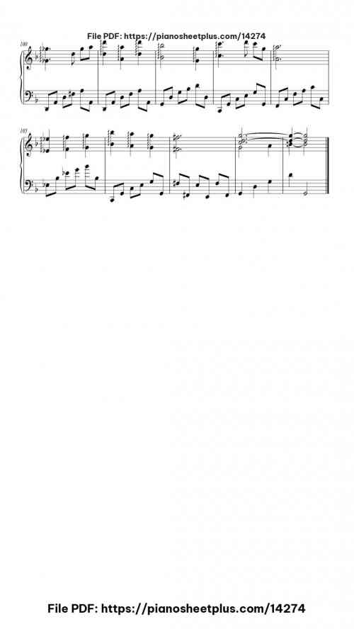 Promenade Dans Les Bois - Piano Sheet Music PDF – Printable 8 Promenade Dans Les Bois piano sheet music free pdf
